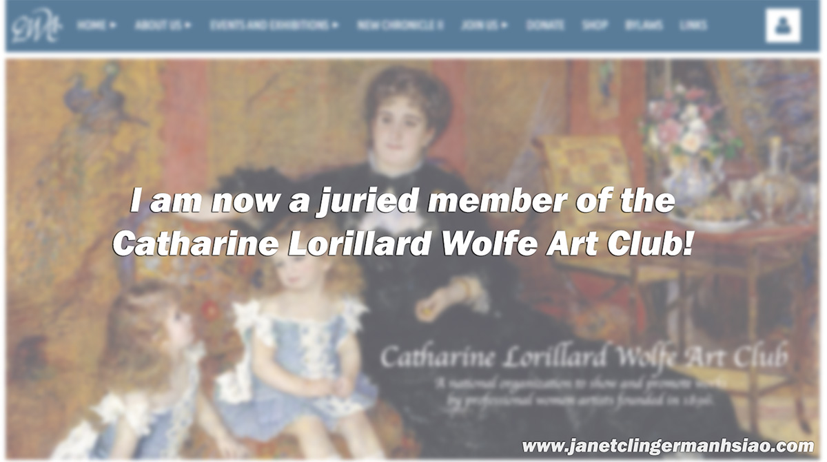 I am now a juried member of CLWAC!